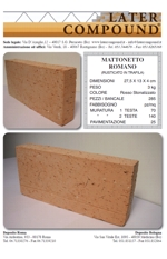 Mattonetto Pieno Romano
